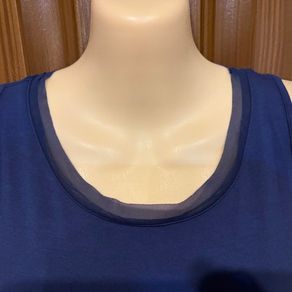 WHBM Navy Blue Sheath Dress Cold Shoulder Women's XS - Picture 2 of 8